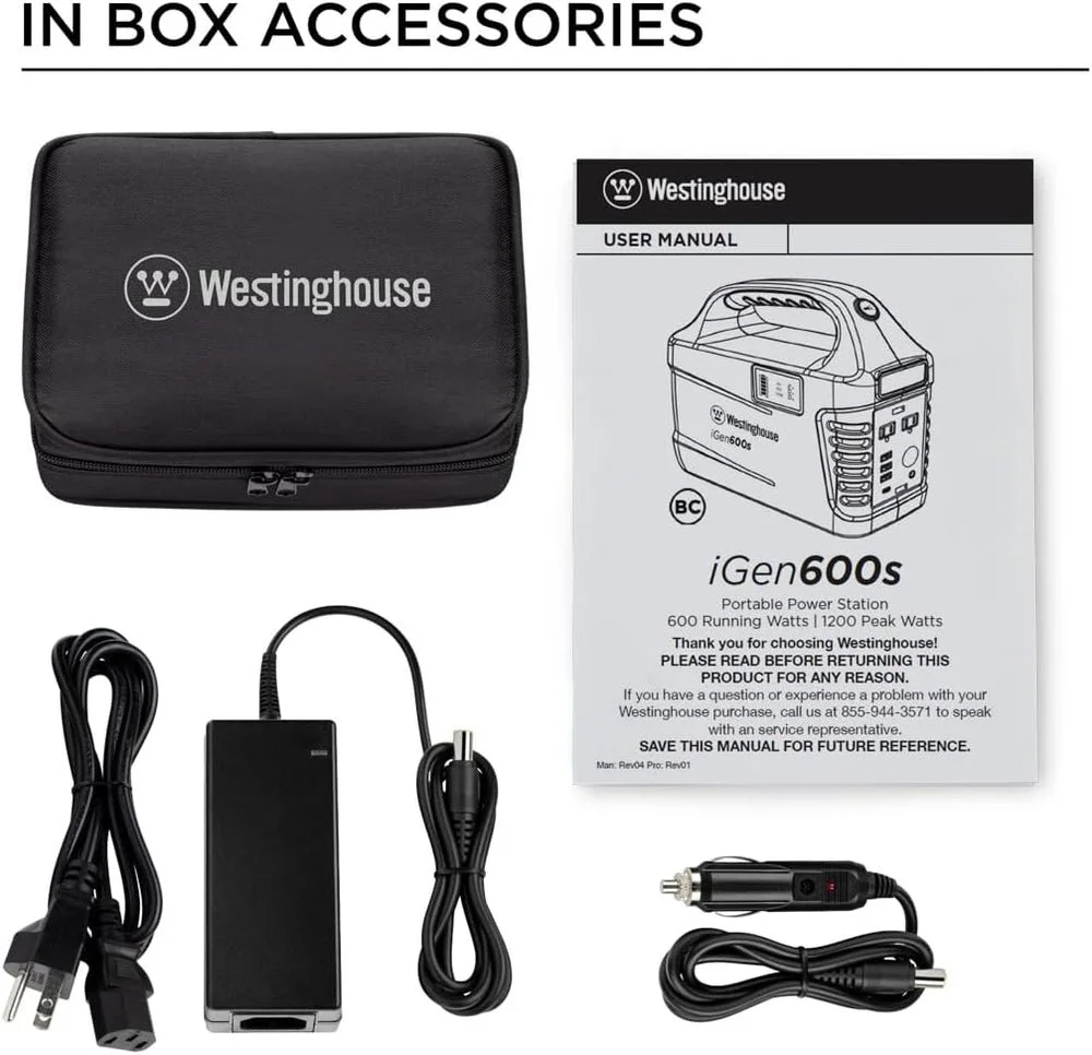 Westinghouse iGen600s Portable Power Station 600W 592Wh News