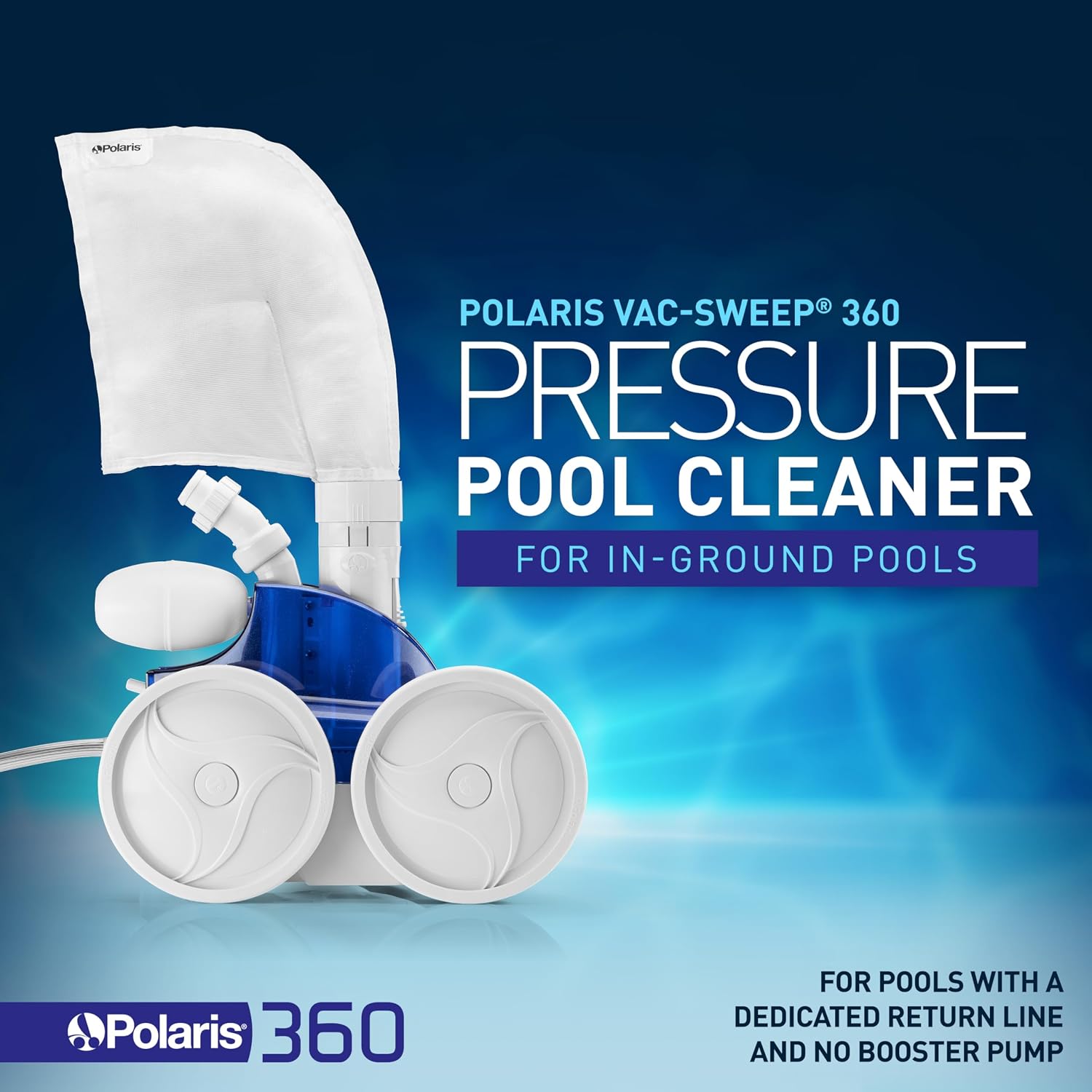 Polaris Vac-Sweep 360 Pressure-Side Cleaner for In-Ground Pools