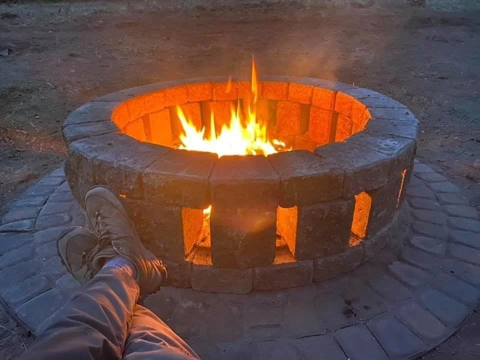 Stonehenge 58 in. x 16 in. Concrete Fire Pit Kit in Northwest Blends