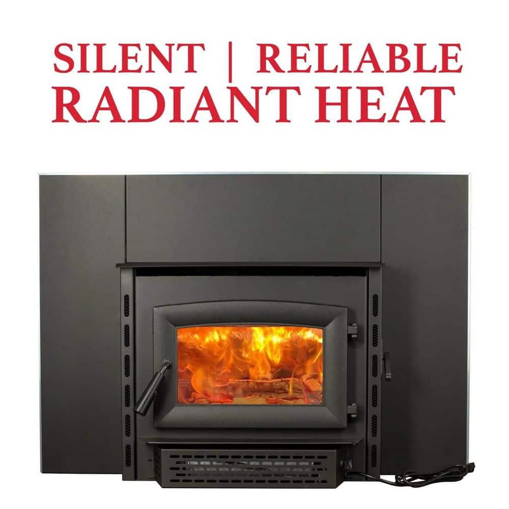 Ashley Hearth Products 26 in. 1,200 sq. ft. EPA Certified Wood-Burning Fireplace Insert AW1820E