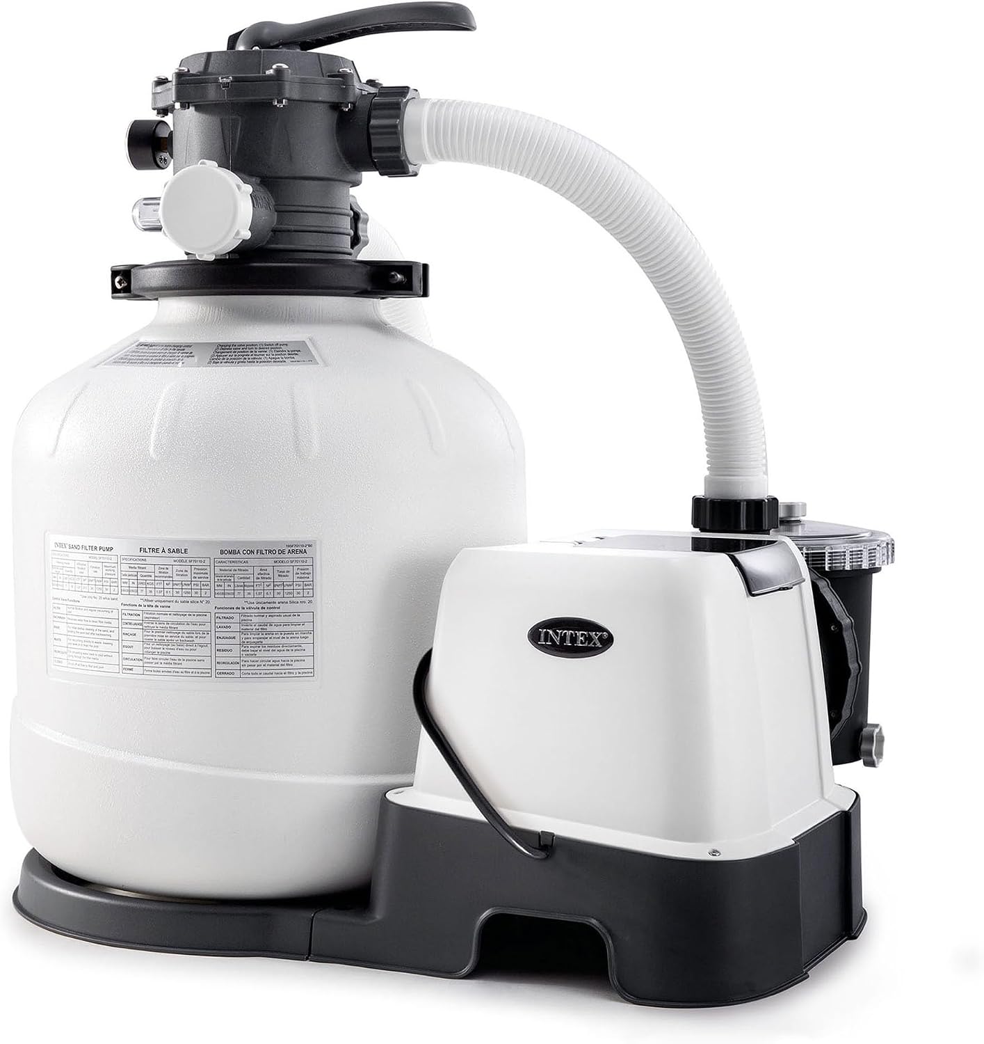 INTEX Krystal Clear 2,650 GPH Sand with Automatic Pool Vacuum Cleaner