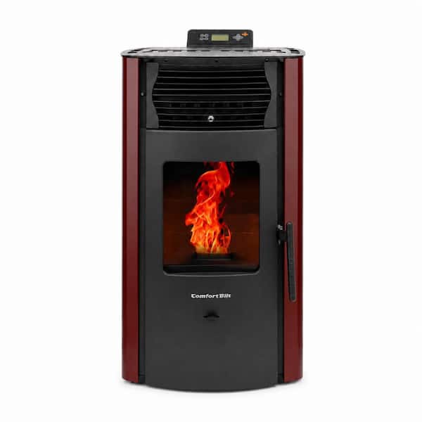 ComfortBilt 2,200 sq. ft. Pellet Stove with a 47 lbs. Hopper in Burgundy HP50-Burg
