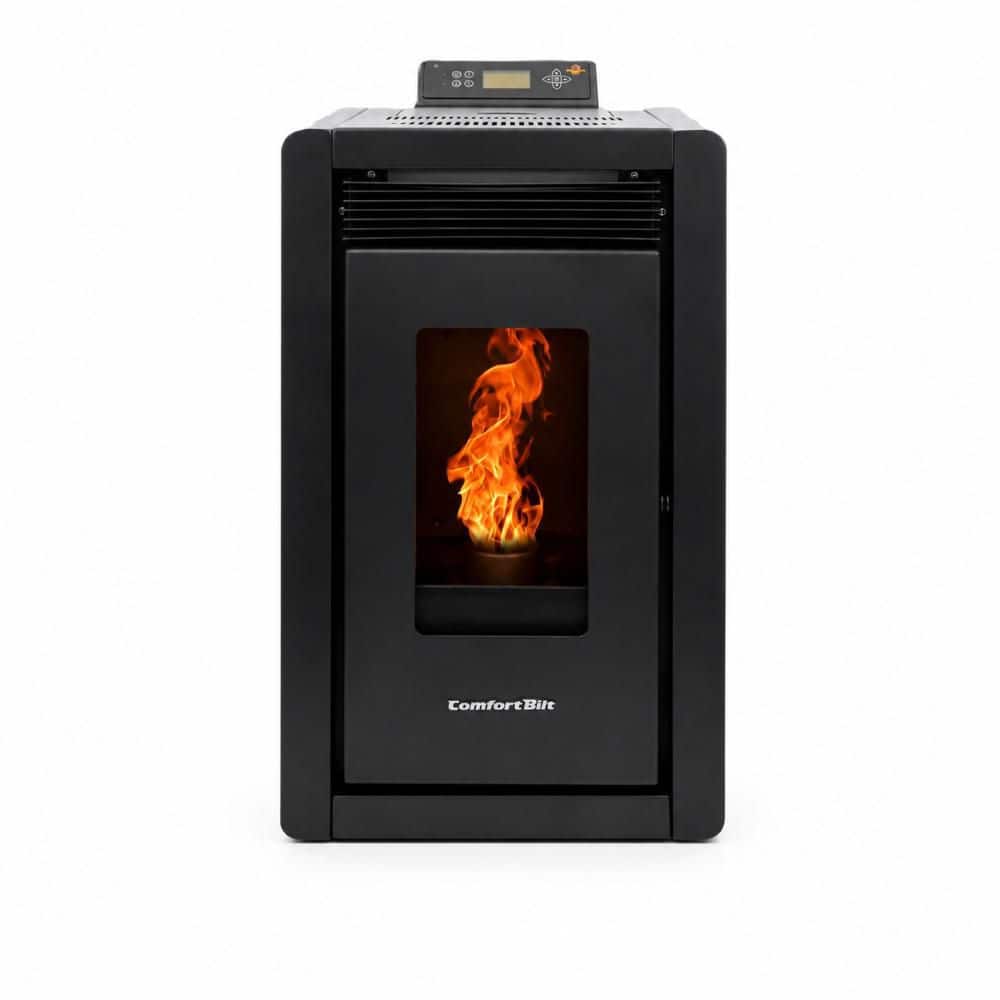 ComfortBilt 1,500 sq. ft. Small Pellet Stove with a 25 lbs. Hopper in Black HP40-Alpine