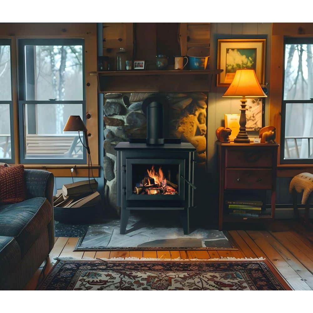 Forge & Flame WoodPro 300 3,000 sq. ft. EPA Certified Steel Wood Stove w/ Smart Air Control FF-WP-300