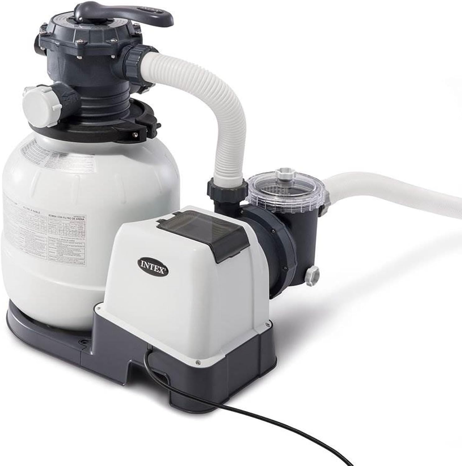 INTEX Krystal Clear 2,100 GPH Sand with Automatic Pool Vacuum Cleaner