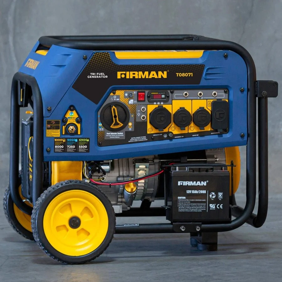 Generator 8000W/ 10,000W Tri Fuel Electric Start 120V/240V with Wheel Kits
