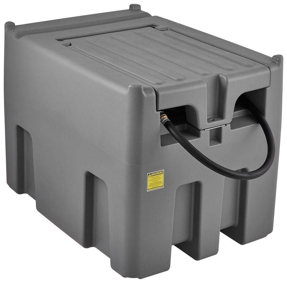 SKYSHALO Portable Diesel Tank, 116 Gallon Capacity and 10 GPM Flow Rate, Diesel Fuel Tank with 12V Electric Transfer Pump, Gray SLYXJLBDDWC79VOFMV0-730