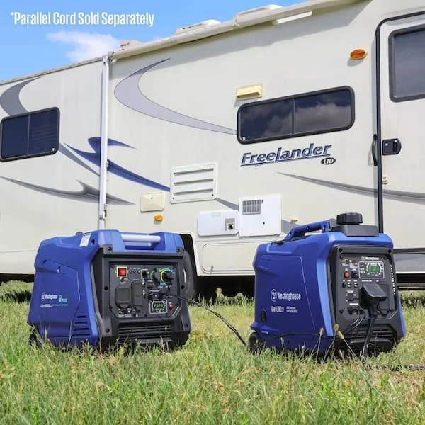 4,000-Watt Gas Powered Portable Inverter Generator with Recoil Start, LED Data Centers