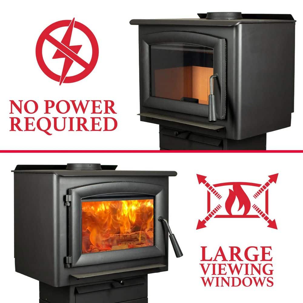Ashley Hearth Products 2,500 sq. ft. Wood-Burning Stove - 2020 EPA Certified AW2520E-P