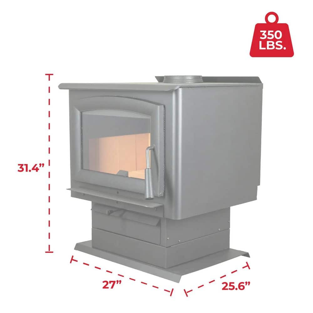 Ashley Hearth Products 2,500 sq. ft. Wood-Burning Stove - 2020 EPA Certified AW2520E-P