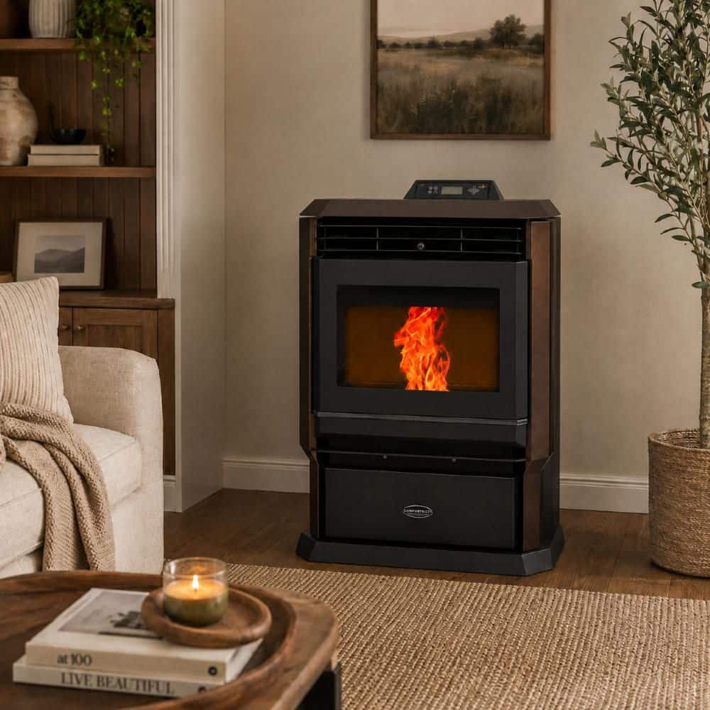 ComfortBilt 3,000 sq. ft. Pellet Stove with a 51 lbs. Hopper in Bronze HP61-Bronze
